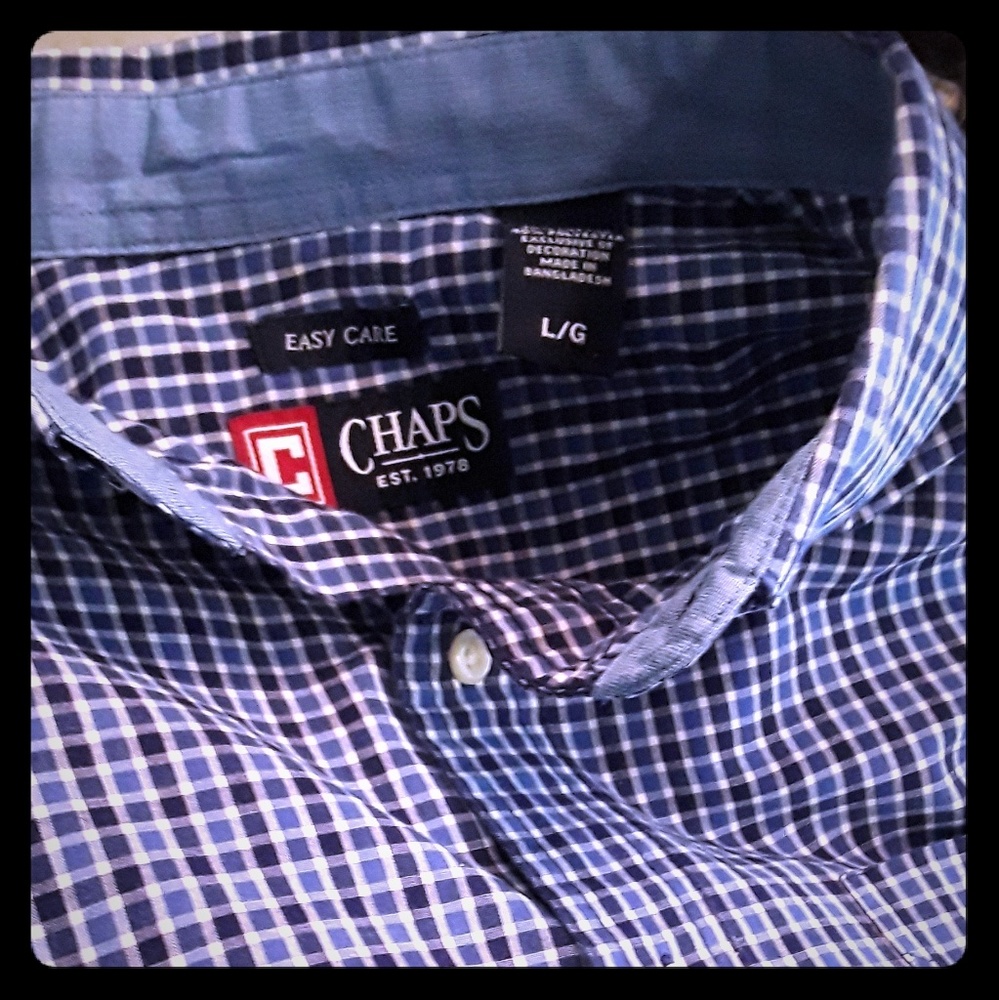 Blue Mens Button Down Shirt